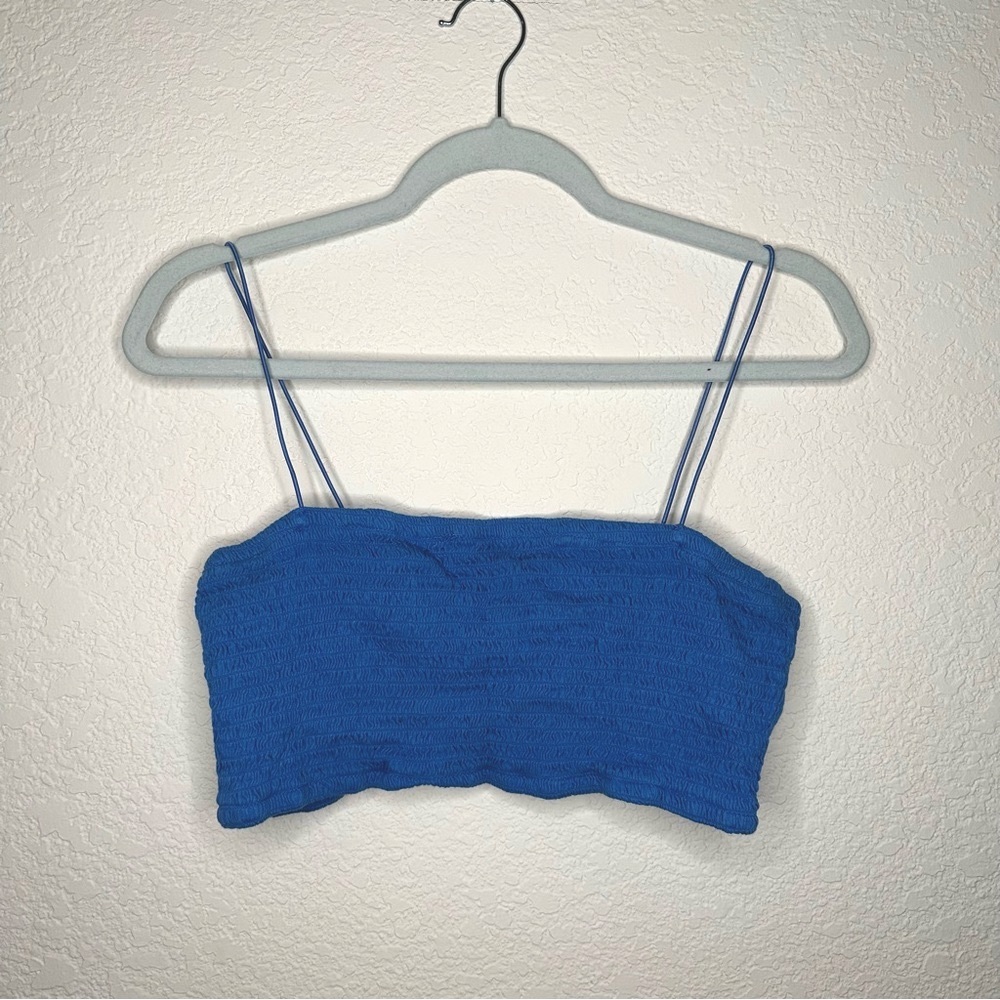 MAEVE by Anthropologie smocked bralette top